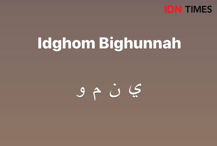 Idghom Bighunnah. (IDN Times/Rohmah Mustaurida)