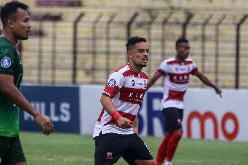 Madura United saat melawan Rans Nusantara di putaran pertama Liga 1 2022/2023. (instagram.com/maduraunited.fc)