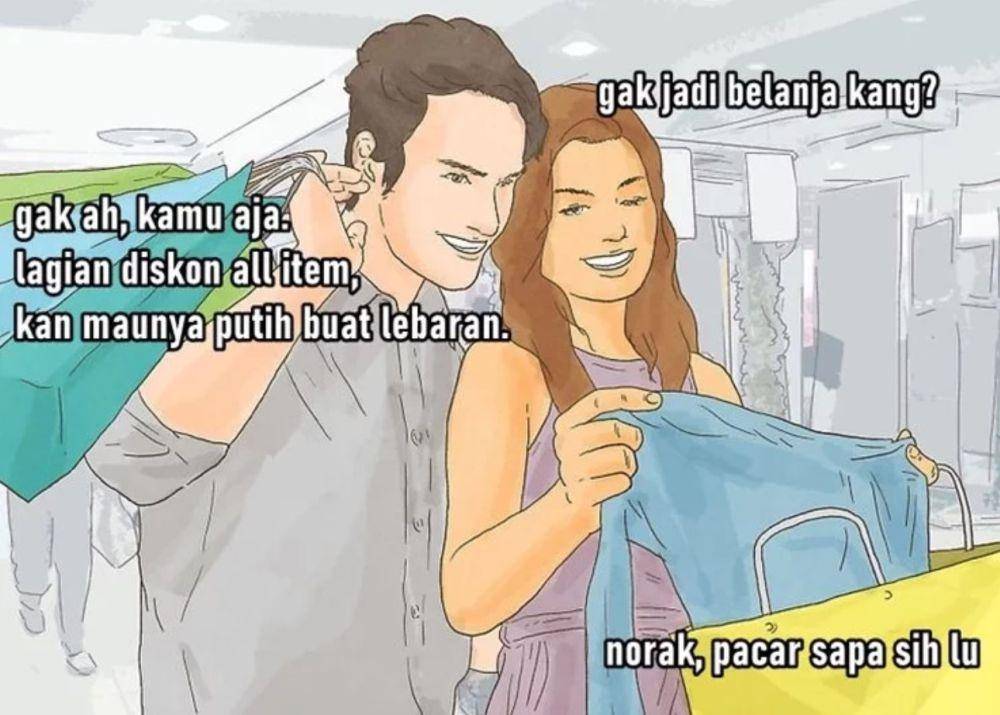 meme gak beli baju Lebaran (instagram.com/wikwikhow)