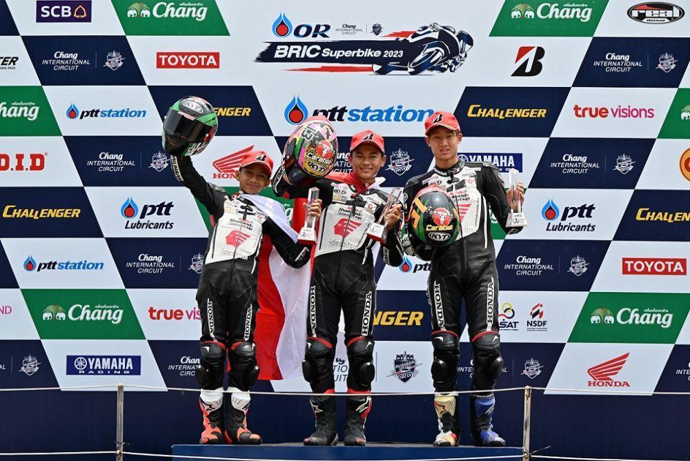 Pembalap Decksa Almer Raih Podium Tertinggi TTC Buriram Thailand