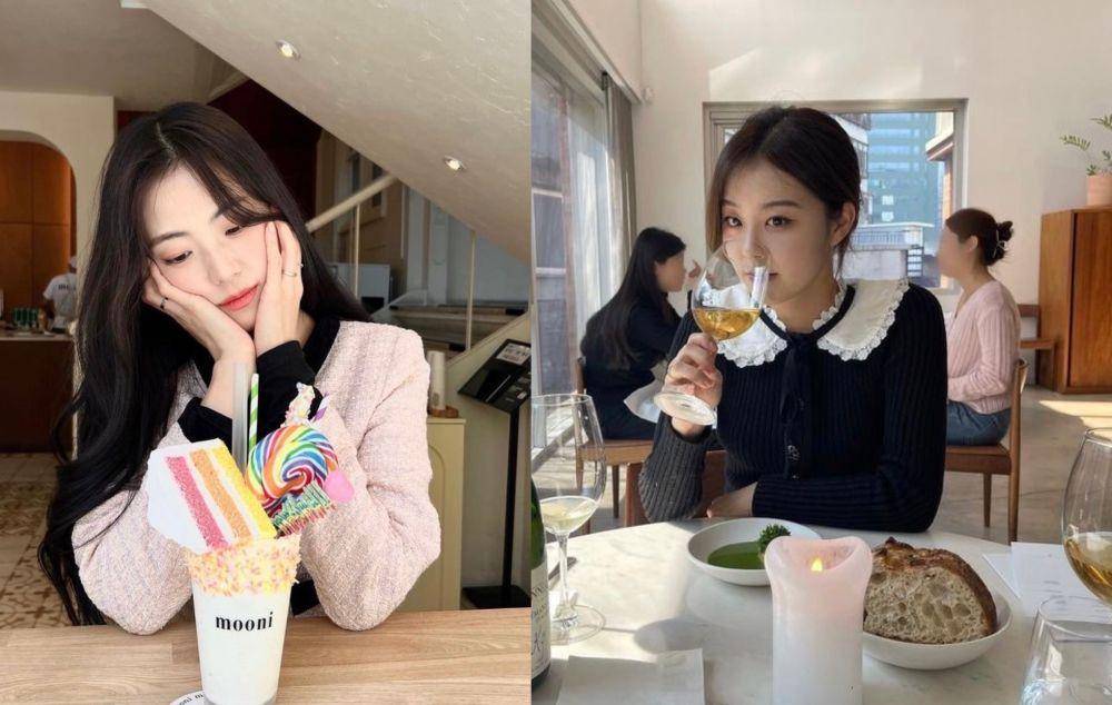 adu gaya Kim Ji Yoon (kiri) dan Alice Park (kanan) (instagram.com/jiyyoon_s2 | instagram.com/baebaealice)