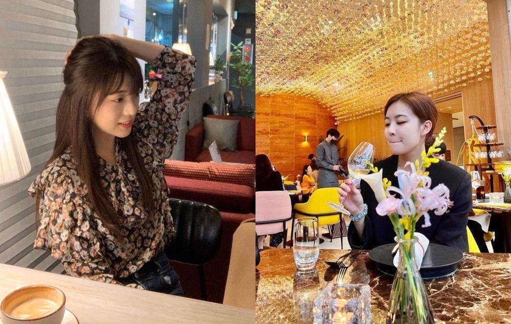 adu gaya Kim Ji Yoon (kiri) dan Alice Park (kanan) (instagram.com/jiyyoon_s2 | instagram.com/baebaealice)