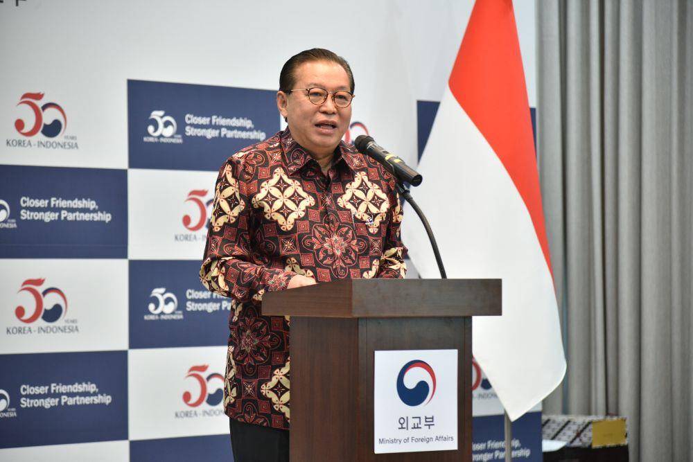 Acara dilanjutkan dengan sambutan dari Duta Besar Indonesia untuk Korea Selatan, Gandi Sulistiyanto (Dok. Kedutaan Besar Republik Indonesia untuk Seoul, Republik Korea)
