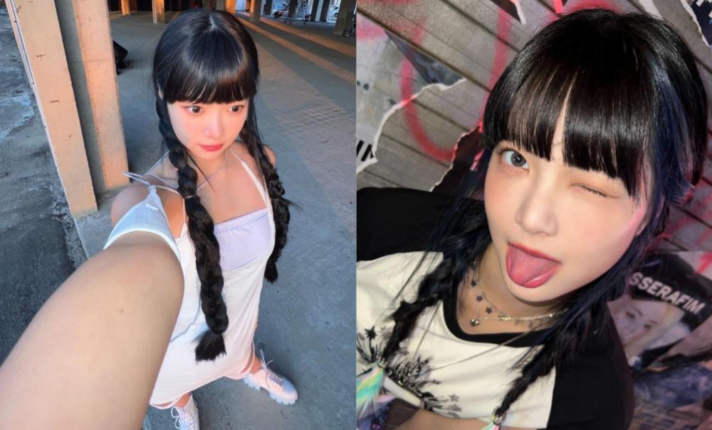 11 Gaya Foto ala Eunchae Maknae LE SSERAFIM, Gemas dan Fun!