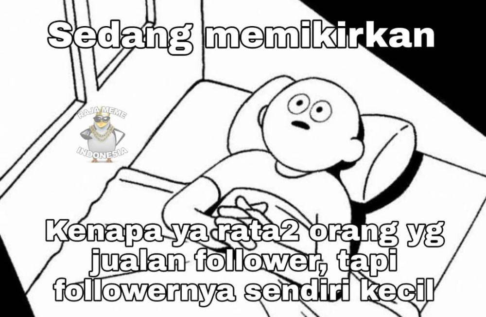 meme melamun (instagram.com/rajameme_.id)