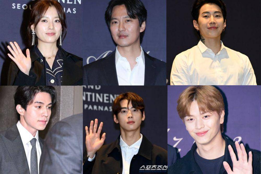 Han Hyo Joo, Kim Nam Gil, Jay Park, Lee Dong Wook, Cha Eun Woo, dan Sungjae BTOB (heraldpop.com/민선유 기자 | edaily.co.kr/서병수 기자 | sportchosun.com/허상욱 기자 | OSEN/박준형 기자 | sportchosun.com/허상욱 기자 | iMBC/고대현 기자)