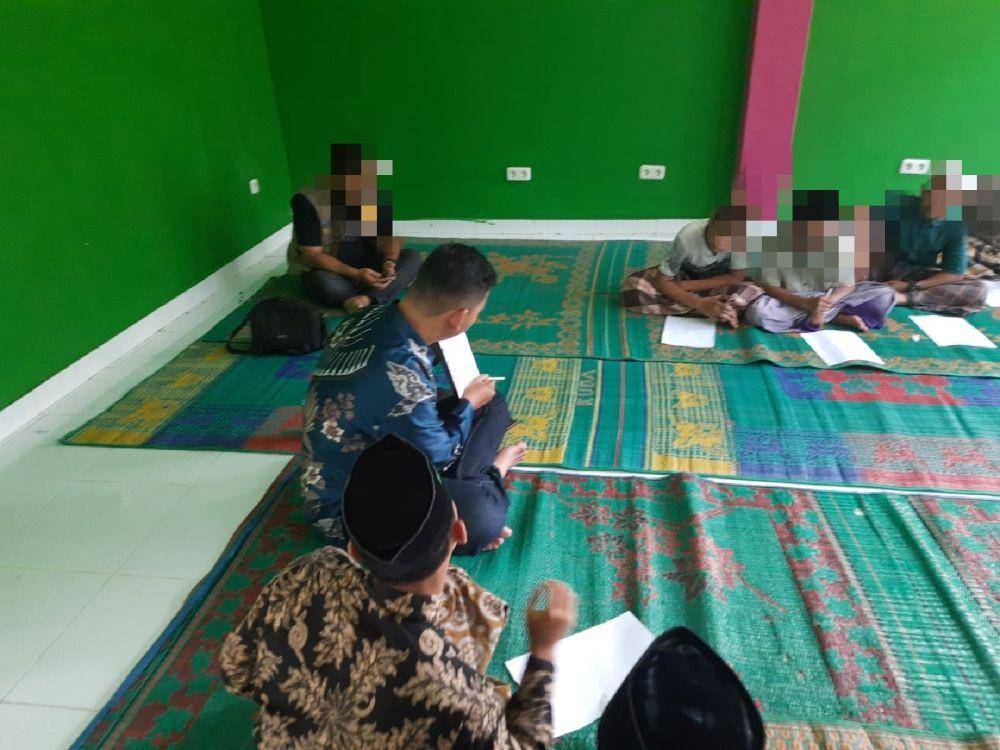 Kemensos Lakukan Hipnoterapi pada 25 Santri di Padang Lawas (dok. Kemensos)