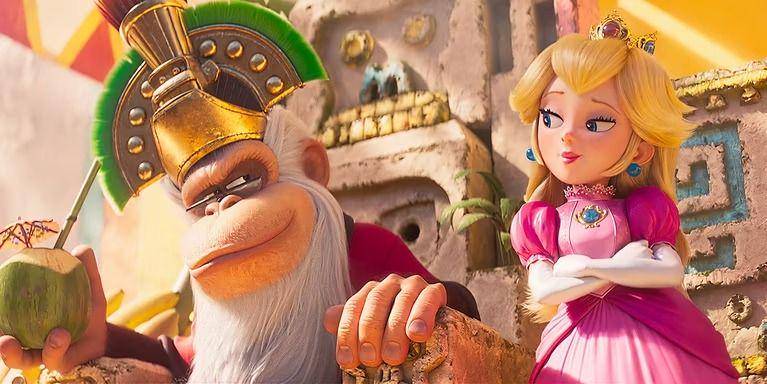 Cranky Kong dan Peach dalam film The Super Mario Bros. Movie (dok. Illumination/The Super Mario Bros. Movie)