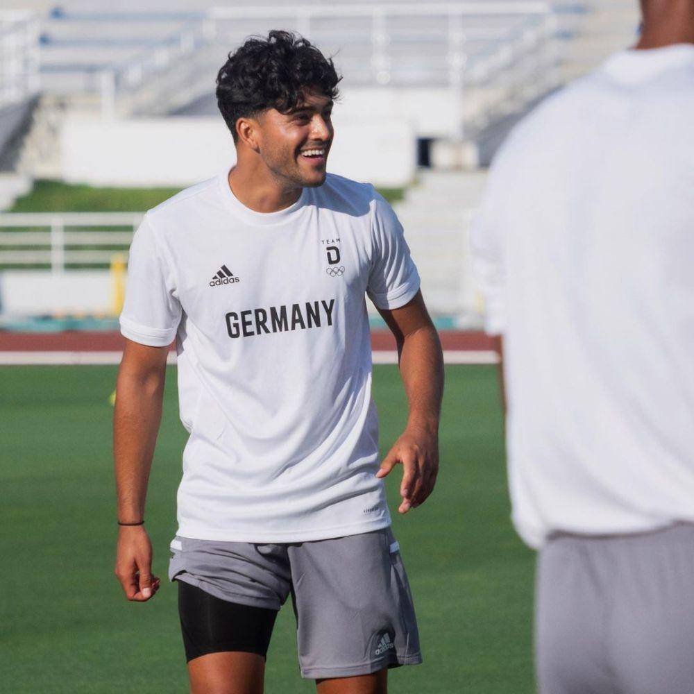 Nadiem Amiri saat berseragam Timnas Jerman di Olimpiade 2020. (instagram.com/nadiemamiri18)
