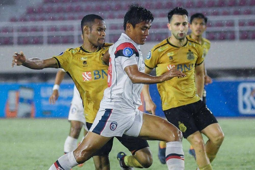 Arema FC saat menghadapi Bhayangkara FC di putaran pertama Liga 1 2022/2023. (instagram.com/aremafcofficial)