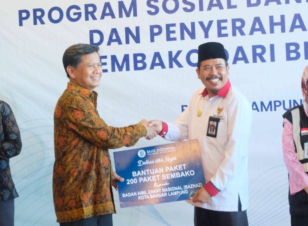 BI dan BMPD Lampung Salurkan 2.100 Paket Sembako, Ini Sasaran Penerima