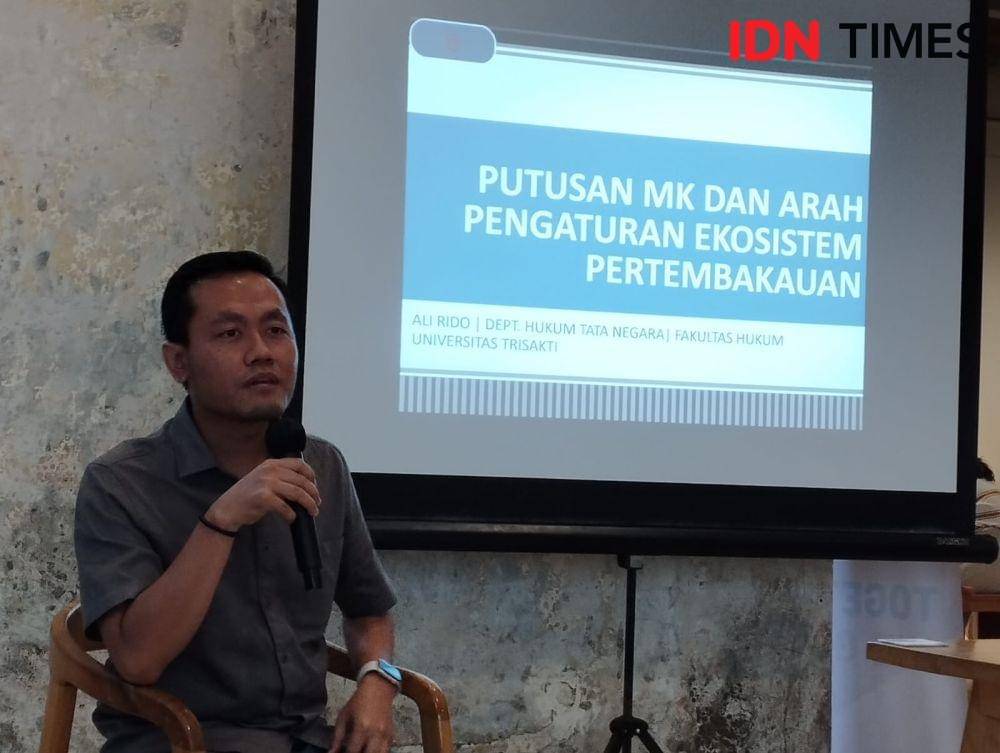 Dosen Ilmu Hukum Universitas Trisakti Ali Rido. (IDN Times/Trio Hamdani)