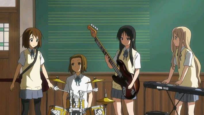 Band Ho-kago Tea Time dari anime K-On! (2009) (dok. Kyoto Animation/K-On!)