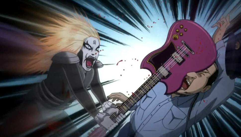 Johannes Krauser II dari anime Detroit Metal City (2008) (dok. Studio 4°C/Detroit Metal City)