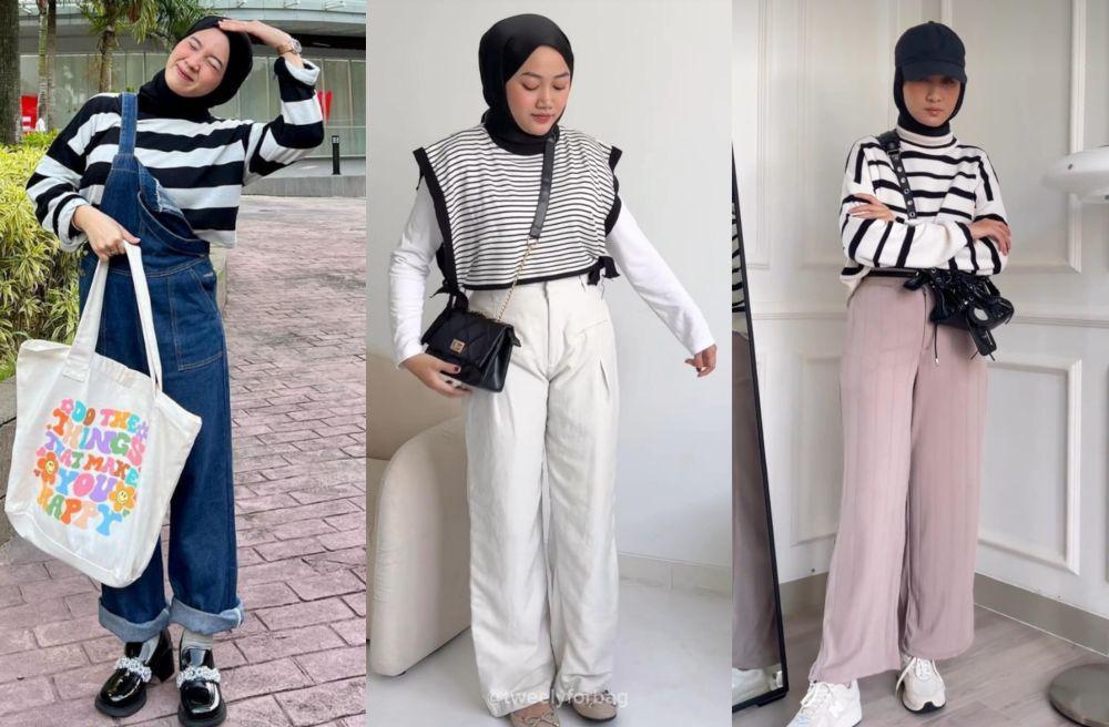 9 Ide Outfit Ngabuburit Pakai Atasan Stripes, Modis dan Kekinian!