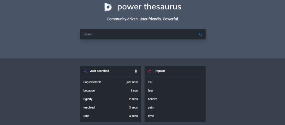 Power Thesaurus (powerthesaurus.org)