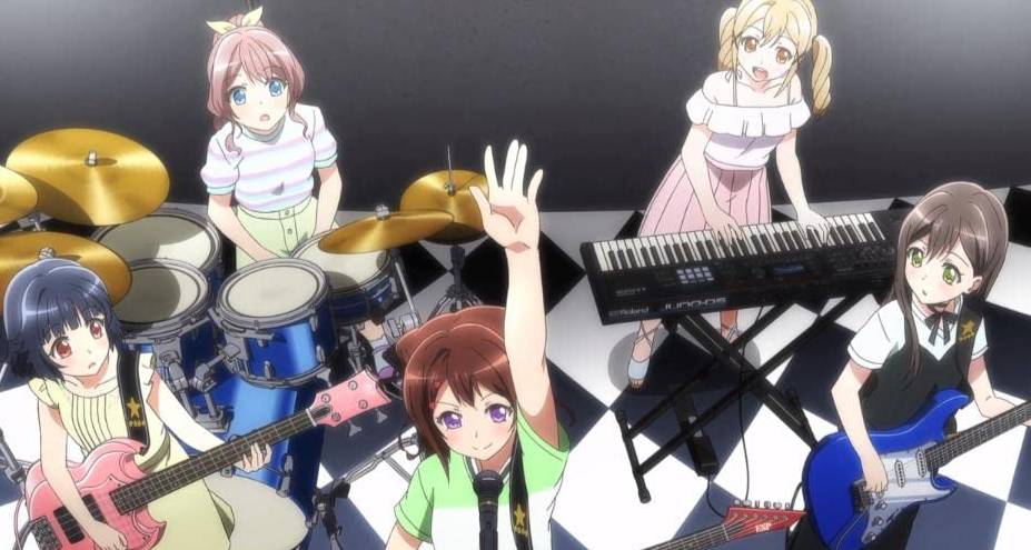 Band Poppin'Party dari anime BanG Dream! (2017) (dok. Sentai Filmworks/BanG Dream!)