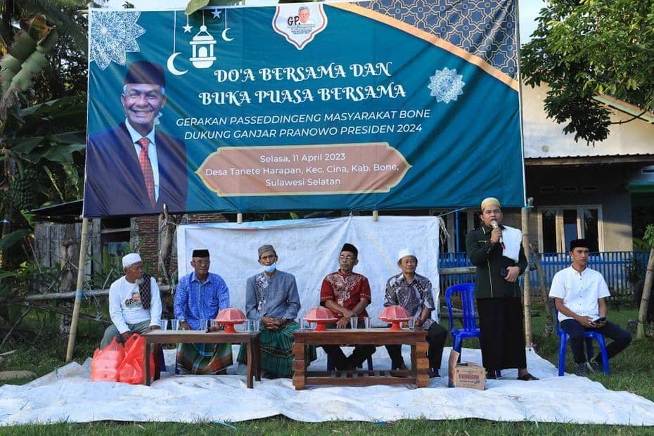 Gerakan Passeddingeng Sosialisasikan Ketokohan Ganjar ke Warga Bone