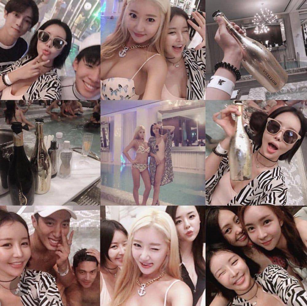 foto yang diduga Karam bersama para artis JAV (allkpop.com)
