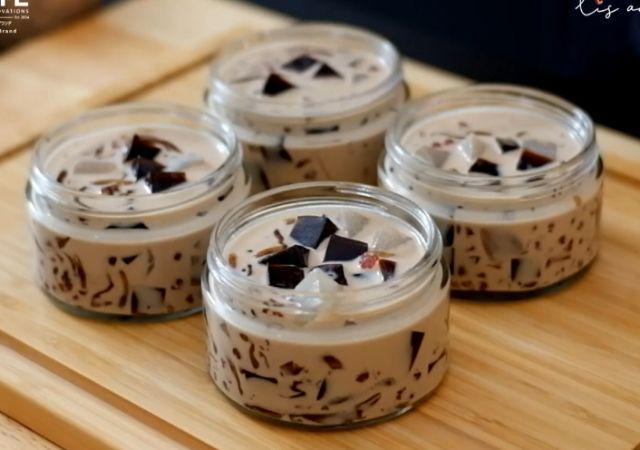 Resep Mocca Sago Coffee Jelly, Ide Takjil Super Segar!