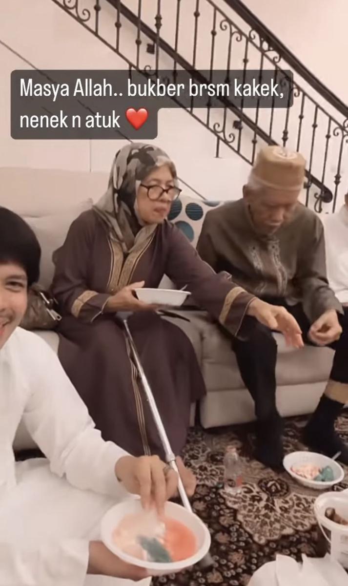 momen buka puasa bersama dengan keluarga besar Atta Halilintar (instagram.com/aurelie.hermansyah)