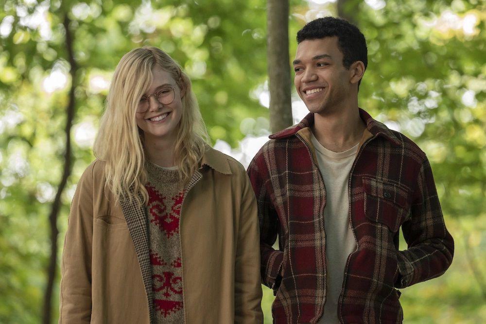 Elle Fanning dan Justice Smith dalam film All the Bright Places. (dok. Netflix/All the Bright Places)