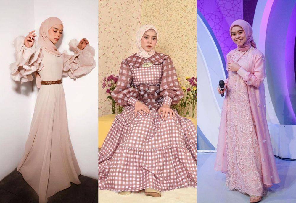 ootd gamis Lesty Kejora (instagram.com/lestykejora)