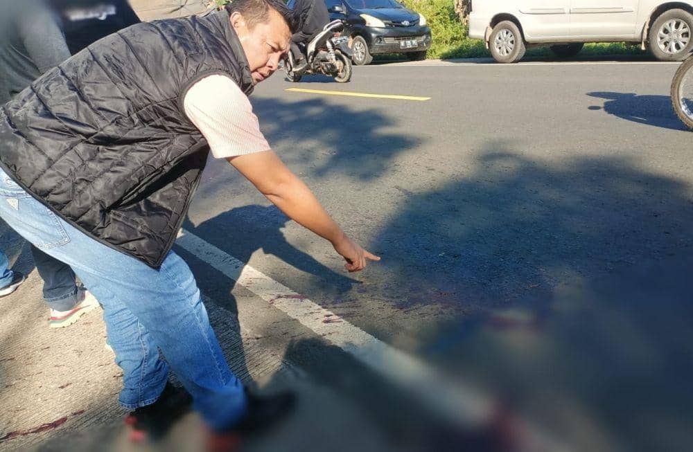 Lokasi penembakan pria di Lampung Selatan. (Dok. Polres Lampung Selatan).