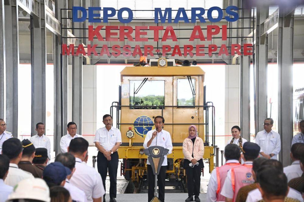 Proyek KA Makassar Baru Diresmikan Sudah Kena OTT, Ini Kata Jokowi