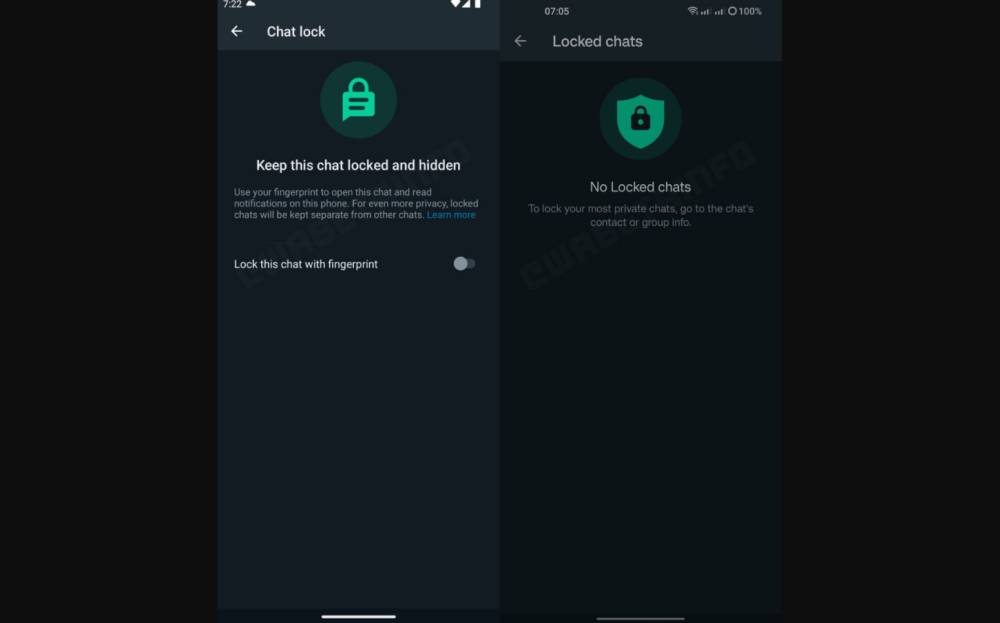 ilustrasi fitur Lock Chat WhatsApp (wabetainfo.com)