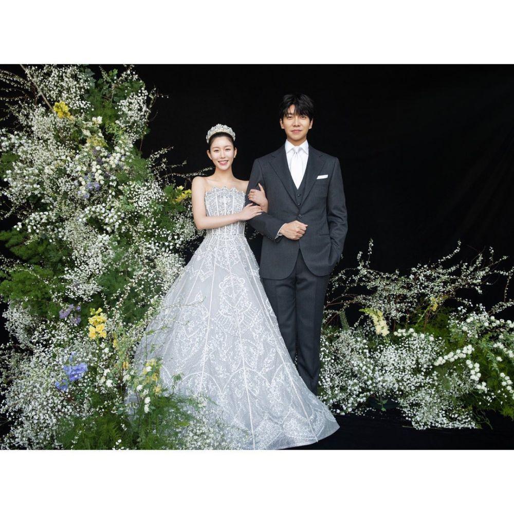 potret foto pernikahan Lee Seung Gi dan Lee Da In (instagram.com/byhumanmade)