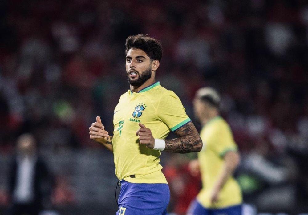 Yuri Alberto saat debut bersama timnas Brasil pada Maret 2023 (instagram.com/yurialberto)