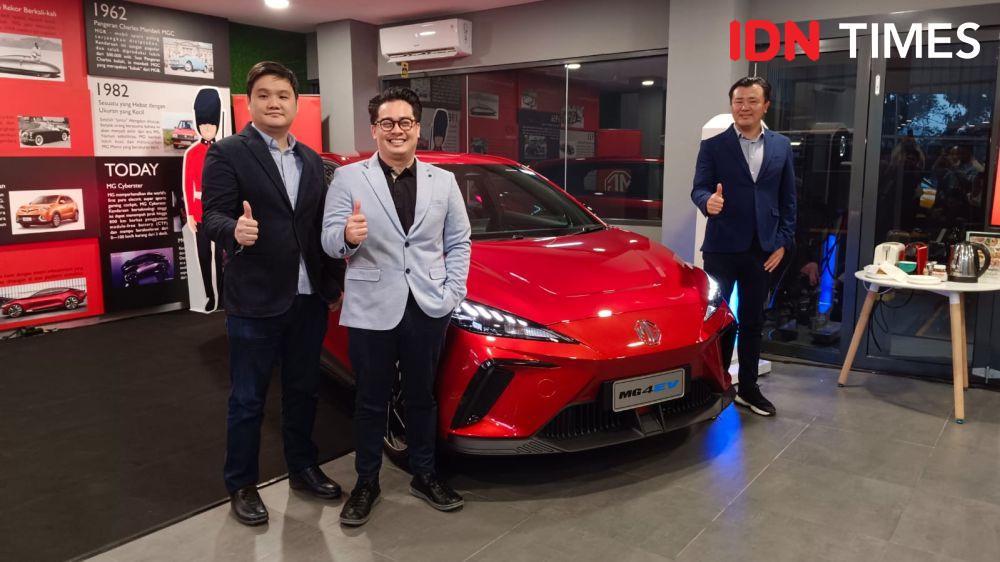Mobil Listrik MG4 EV resmi mengaspal di Kota Medan (IDN Times/Arifin Al Alamudi)