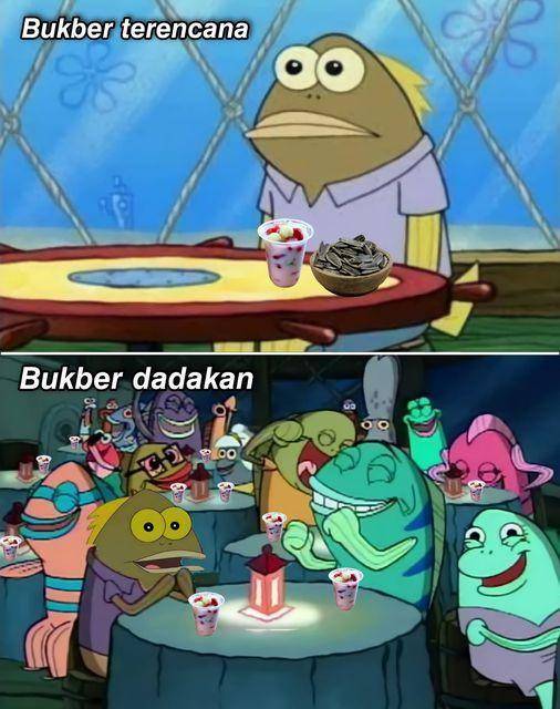 meme Ramadan di Bikini Bottom (facebook.com/willy.abdul.752)