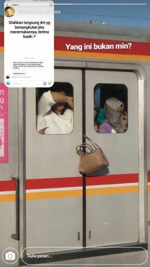 kelakuan penumpang KRL (instagram.com/azkaahdi)