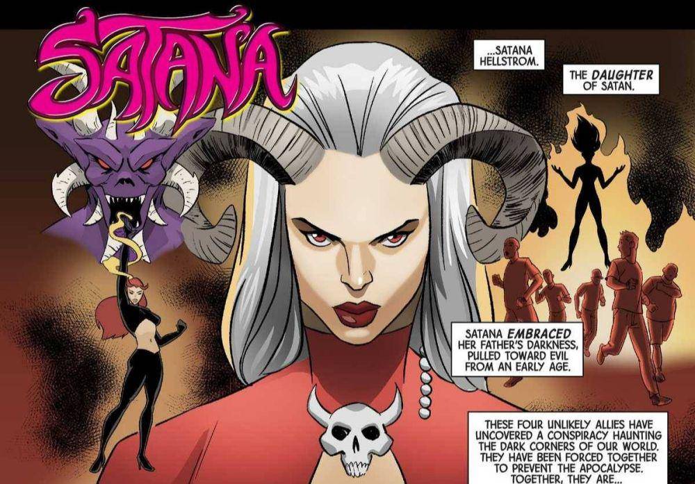 Satana Hellstrom dalam komik Marvel (twitter.com/BurnTheirSoul)