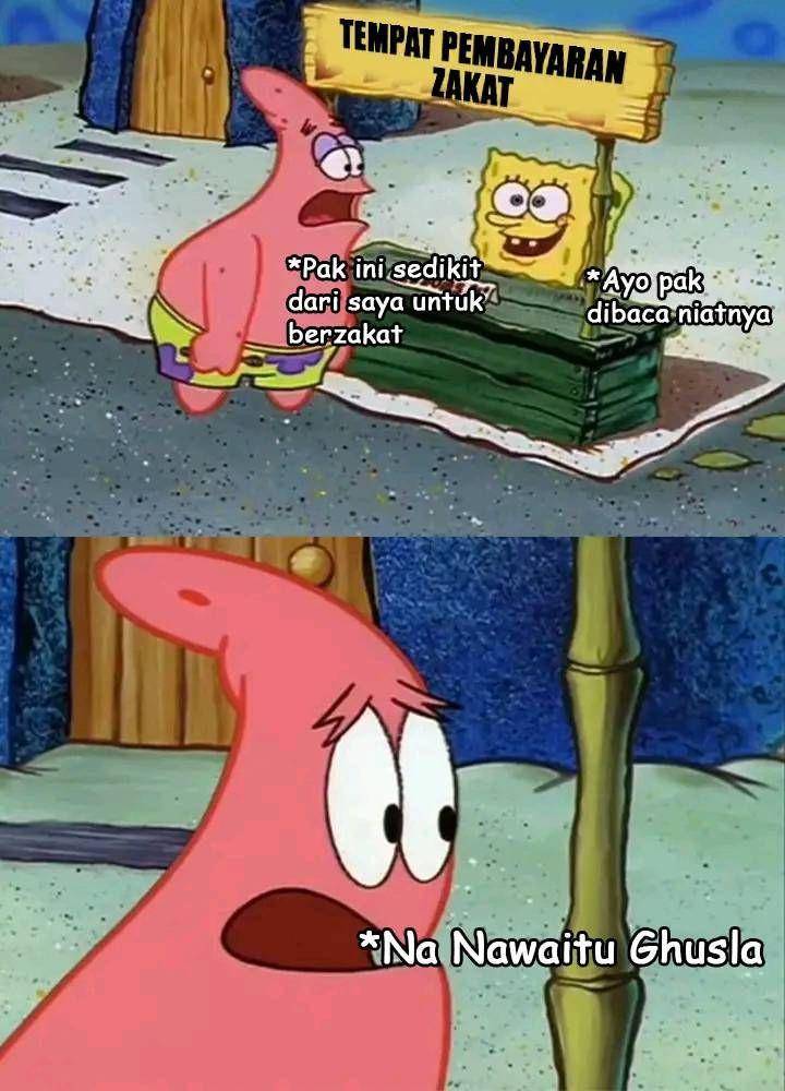 meme Ramadan di Bikini Bottom (facebook.com/eiger.roger)