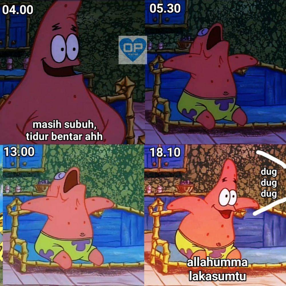 meme Ramadan di Bikini Bottom (facebook.com/profile.php?id=100074345684623)