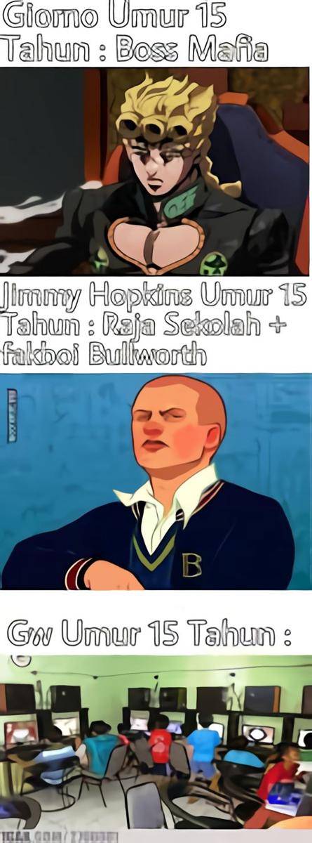 meme aku vs orang lain usia 15 tahun (1cak.com)