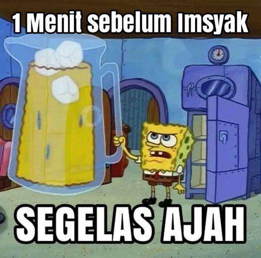 meme Ramadan di Bikini Bottom (facebook.com/sobari.profile)