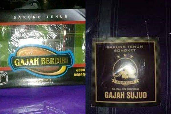 merek sarung bertema gajah (twitter.com/jukihoki | 1cak.com)