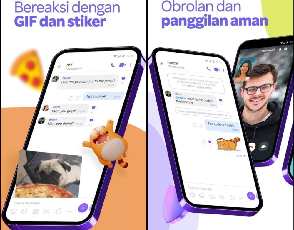 potret aplikasi Viber Messenger (dok. Viber Media S.à r.I./Viber Messenger)