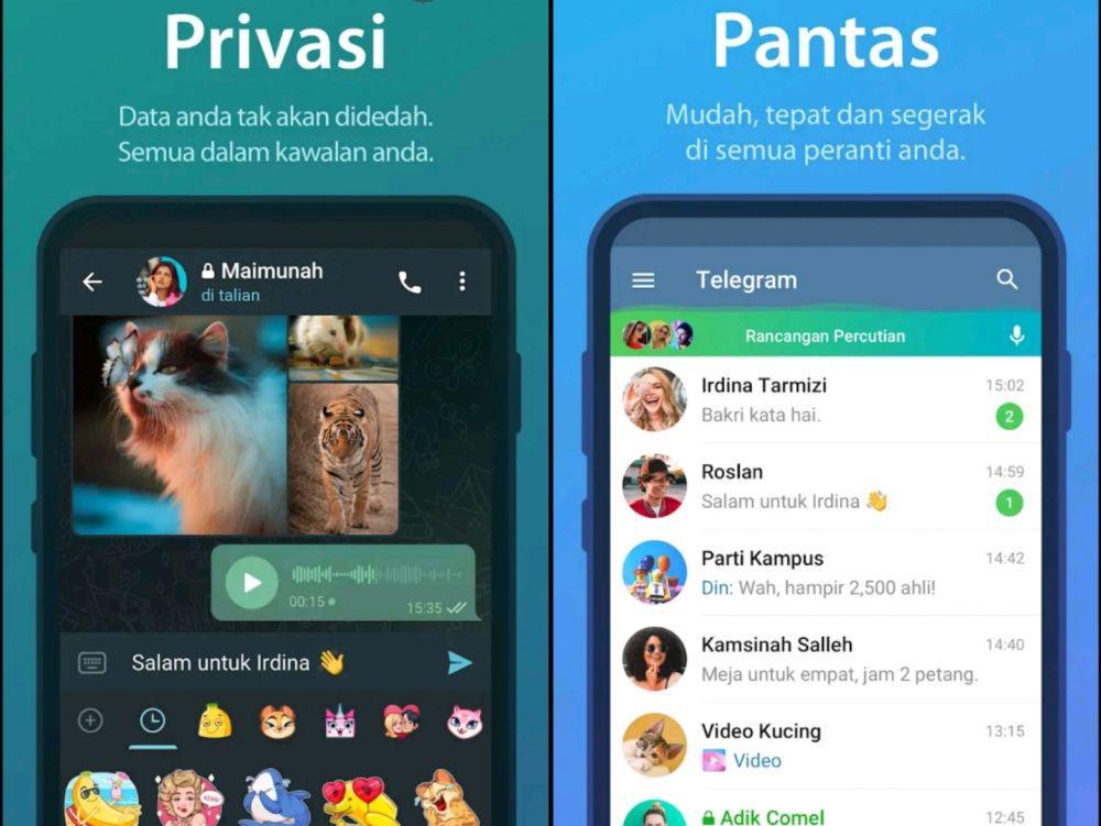 potret aplikasi Telegram (dok. Telegram FZ-LLC/Telegram )