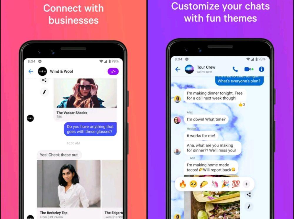 potret aplikasi Messenger (dok. Meta Platforms, Inc./Messenger )