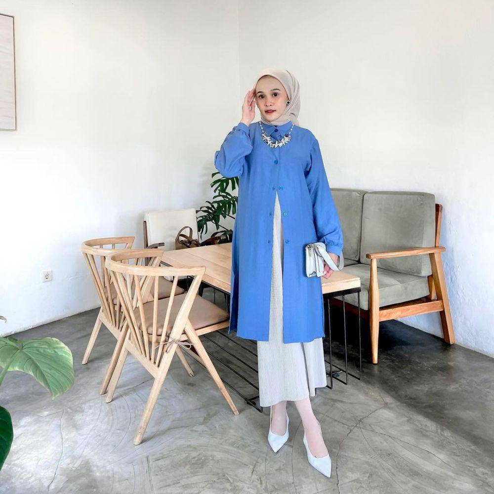 OOTD hijab untuk Lebaran hari pertama yang anggun dan elegan (instagram.com/fadhillakhaerunisa)