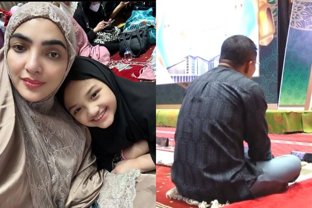 10 Momen The Hermansyah Itikaf di Masjid Istiqlal, Khusyuk!