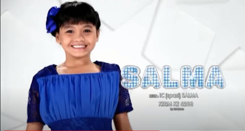 Promosi kontestan Salma untuk voting SMS. (youtube.com/@officialrcti)