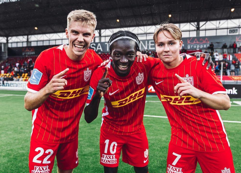 Oliver Antman, Mohamed Diomande, dan Andreas Schjelderup (instagram.com/fcnordsjaelland)