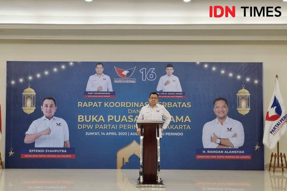 Peluncuran Aplikasi Poling Terbuka Partai Perindo (IDN Times/Ilman Nafi'an)