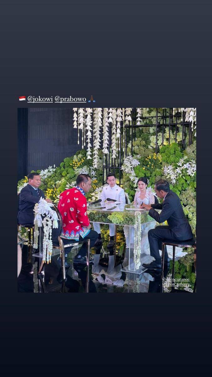 Pernikahan Kevin Sanjaya dan Valencia Tanoe (instagram.com/clarissatanoe)